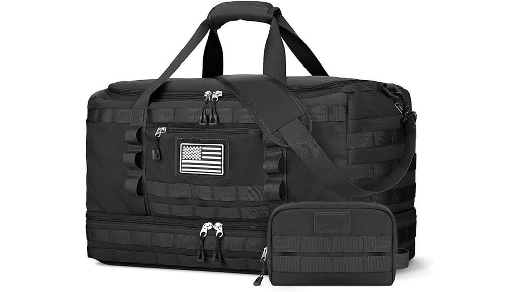Carry-On Duffels with Shoe Compartments That Fit Packing Needs 9 black wet pocket airline approved duffle