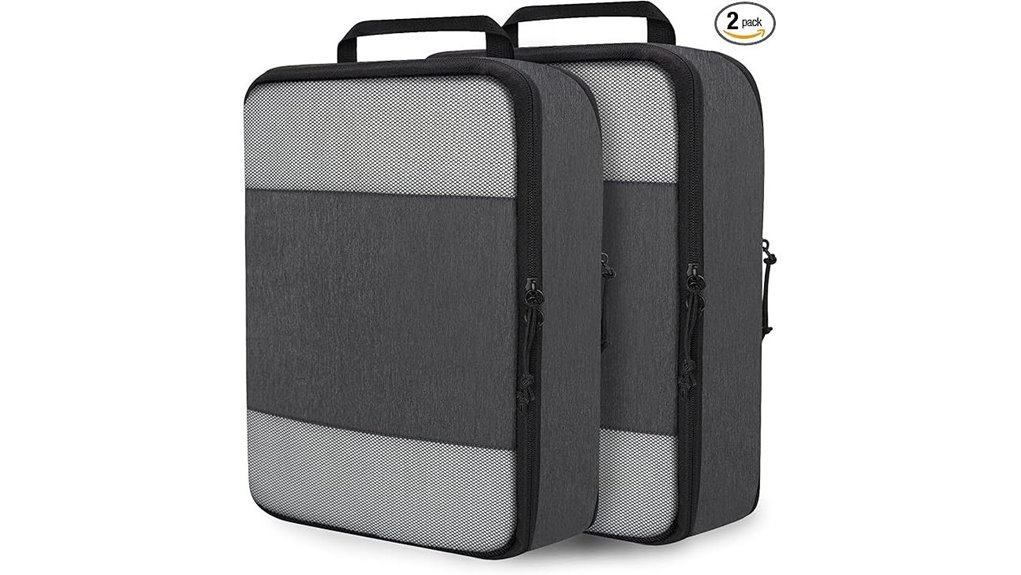 Must‑Have Carry‑On Suitcases with Compression Panels Trips 2 black xl compression cubes