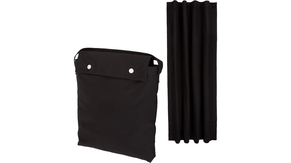 Packable Blackout Curtains for Travel (Suction-Cup Sets) 2 blackout curtain with suction