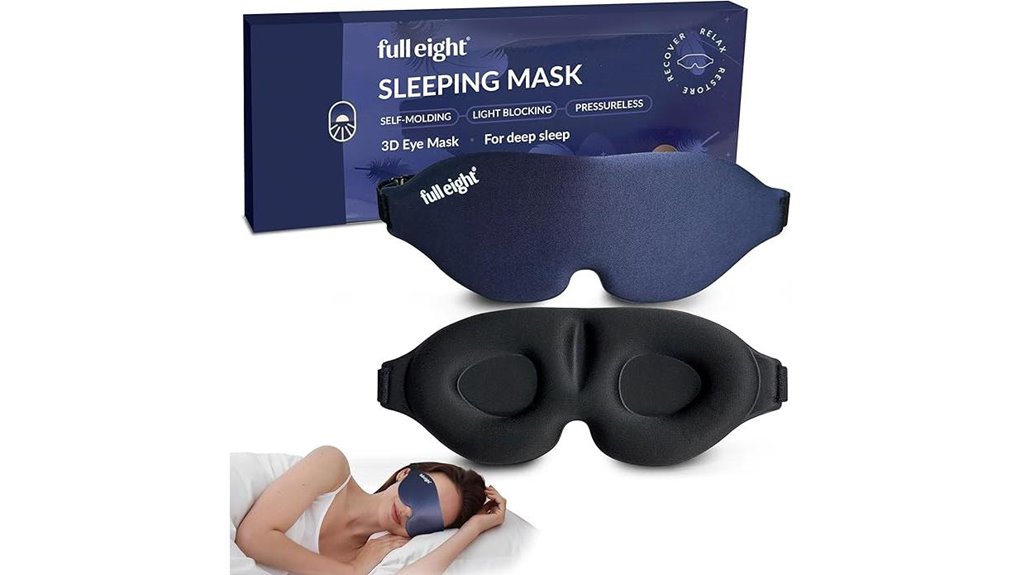 Sleep Masks for Flights with Adjustable Nose Bridges Light Leak 7 blackout memory foam mask