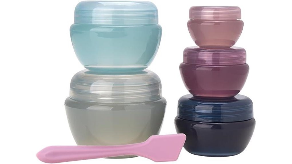 Top Travel-Size Skincare Spatulas (Hygienic Jars) You’ll Love 6 bliss 5 pack leak proof jars