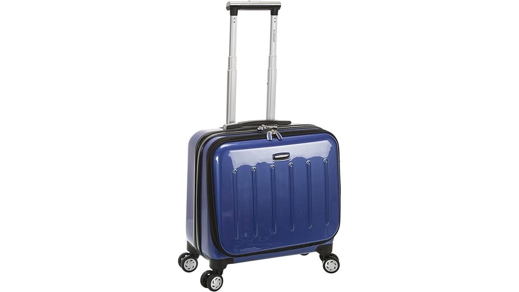 blue 17 inch rolling case