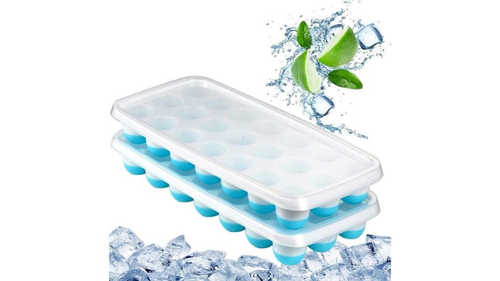 blue 2 pack ice trays