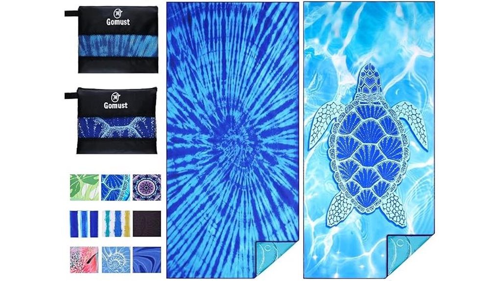 Best Microfiber Travel Bath Mat (Quick-Dry) For Hotel Stays 2 blue extra large microfiber towels