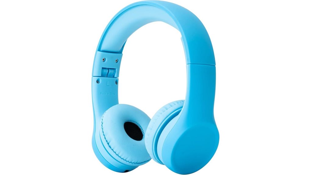 Best Toddler Headphones for Flights—Keep Tiny Ears Safe with Volume Limits 10 blue foldable kids headphones