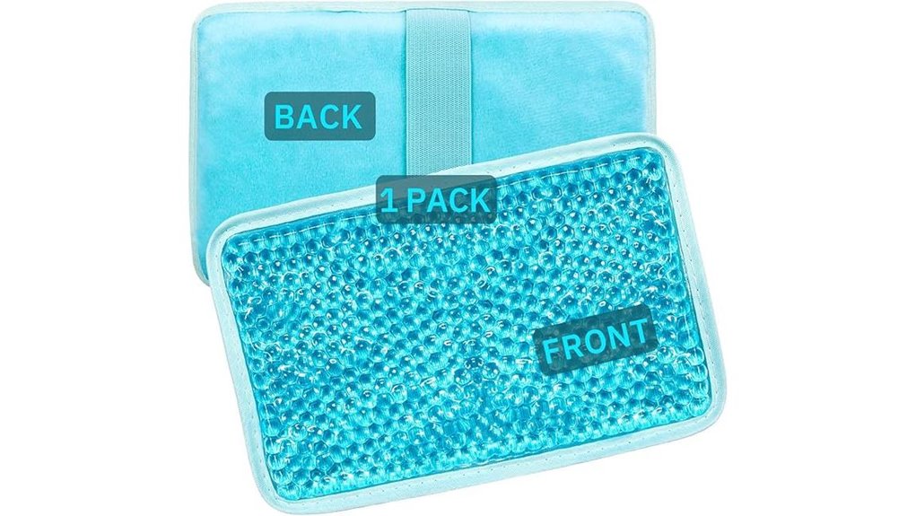 Reusable Ice Packs for On-the-Go Injuries: Slim Gel Solutions 11 blue gel ice strap pack