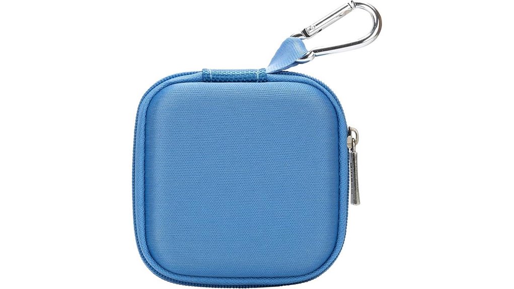 Best Earbud Cases With Carabiners Keep Them From Being Lost 15 blue ginsco earbuds case