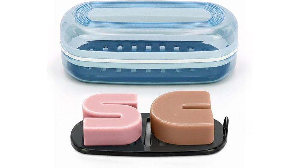 Best Soap Cases for Shampoo Bars When Drainage Matters 3 blue leak proof soap case