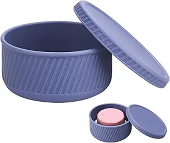 Shampoo Bar Cases (No Mushy Soap) Keep Your Sink Spotless 14 blue leakproof travel soap