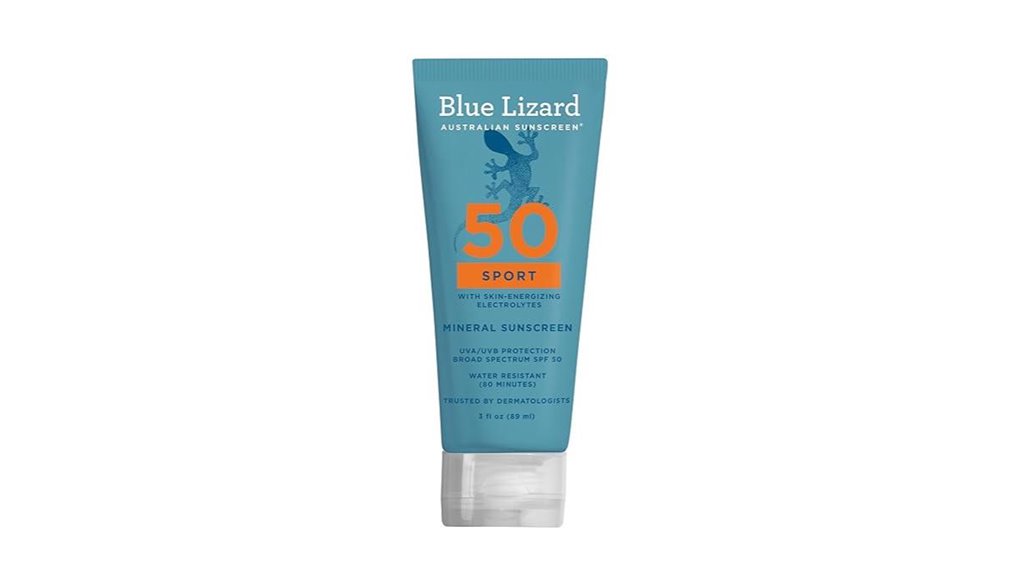 blue lizard mineral spf50