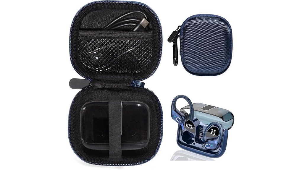 Best Waterproof Cases for Earbuds: Keep Dry During Pool Days 3 blue sport earbud case