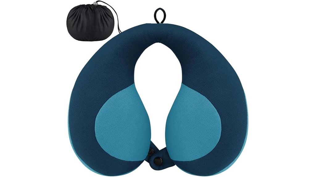 Comfortable Kids' Travel Pillows with Chin Support for Trips 2 blue toddler chin pillow