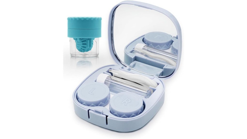 Leak‑Resistant Contact Lens Travel Kits Travelers Must Have 1 blue travel lens kit