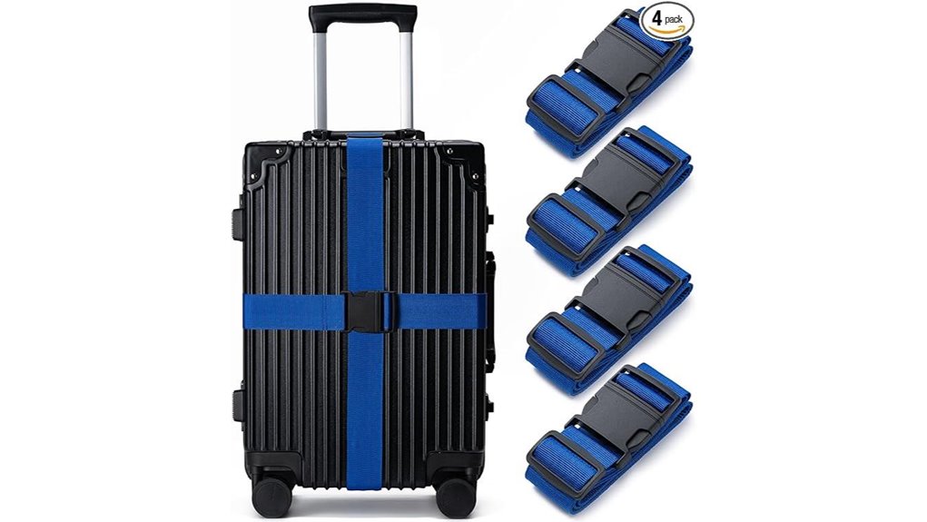blue tsa approved 4 pack straps