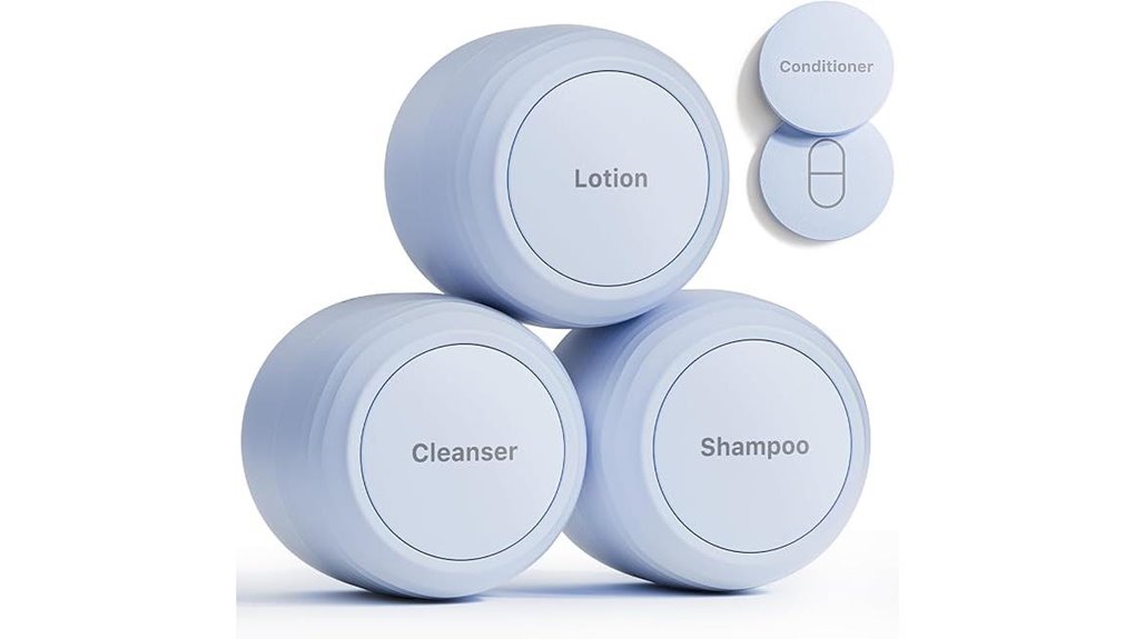 Top Refillable Travel Jars for Creams: Wide‑Mouth, No‑Leak 7 blue tsa leakproof 3 pack