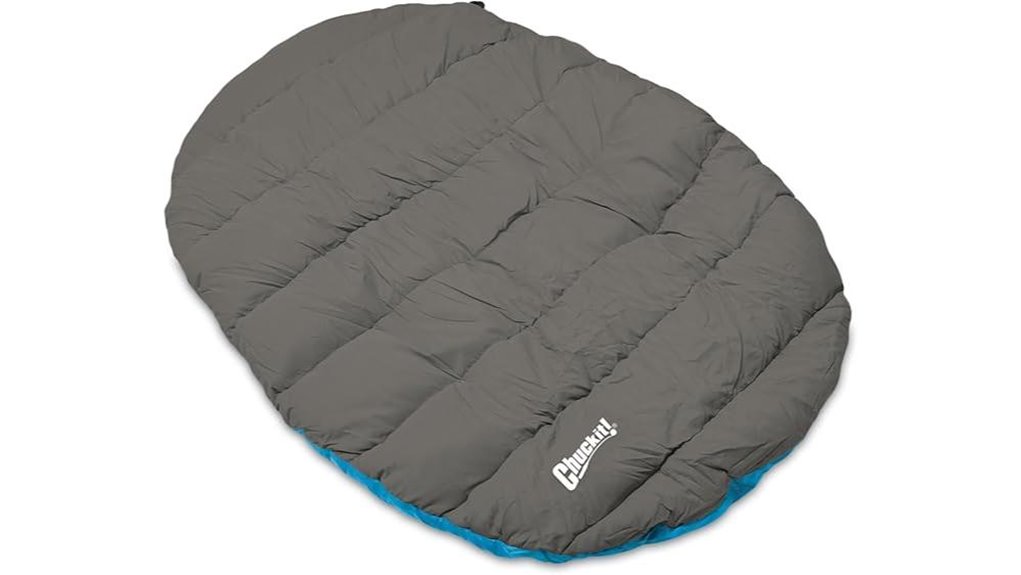 blue water resistant travel bed