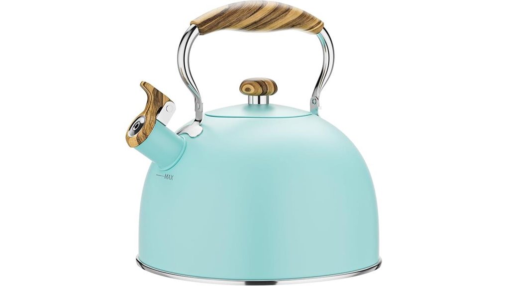 Best Stovetop Tea Kettle: Turn Every Sip Into Delight 14 blue whistling stovetop kettle