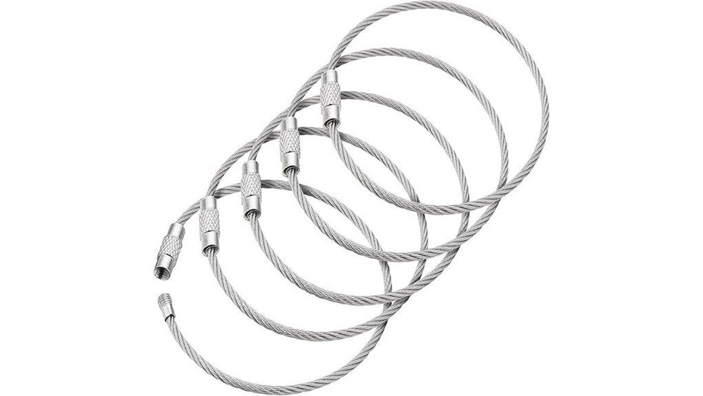 blue wire keychain pack