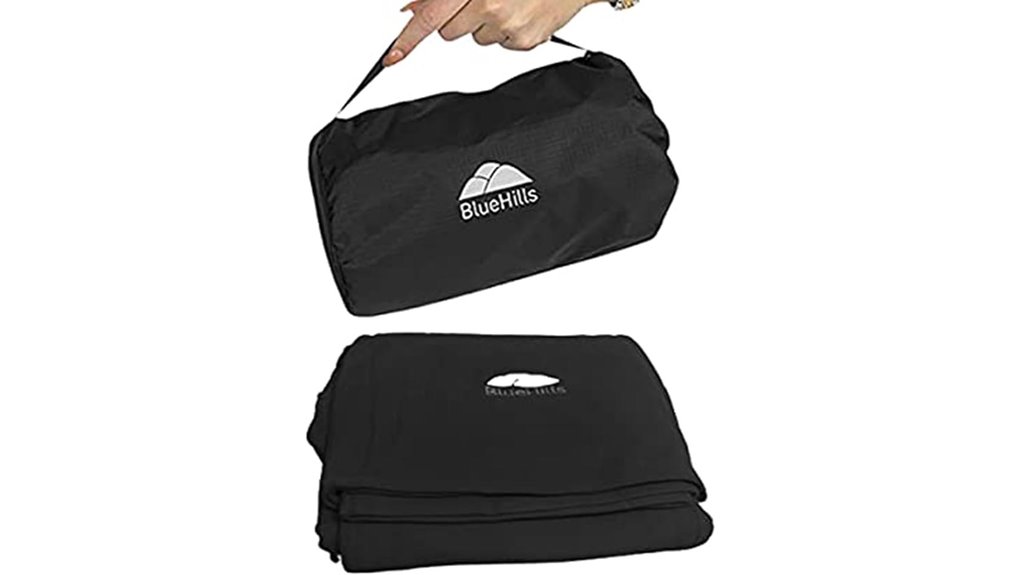 bluehills compact black blanket