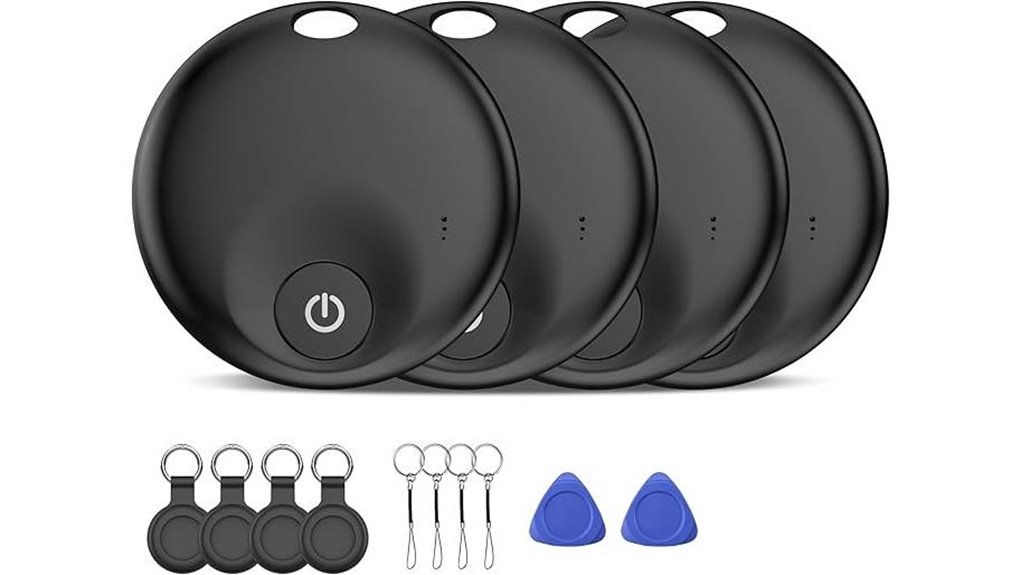 Luggage Trackers With Loud Find Alerts (Crowded Carousel) 6 bluetooth 5 3 key finder