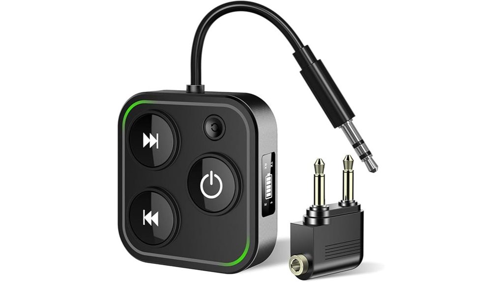 Top Airplane Bluetooth Adapters for Wired Seat Screens 7 bluetooth 5 4 dual link txrx