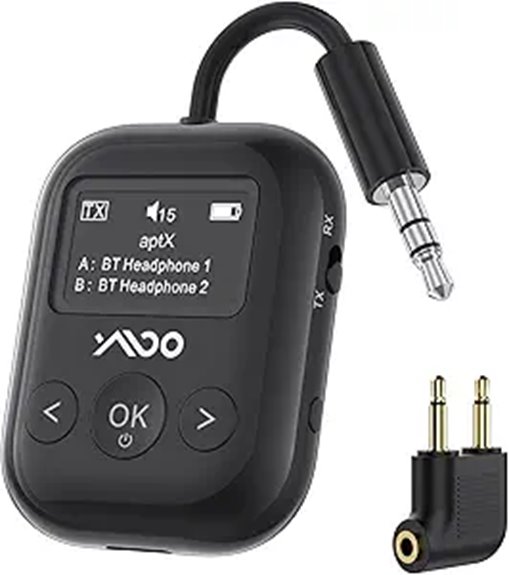 Bluetooth Audio Transmitter (Seat Screen) Brings Sound 7 bluetooth 5 4 dual transceiver
