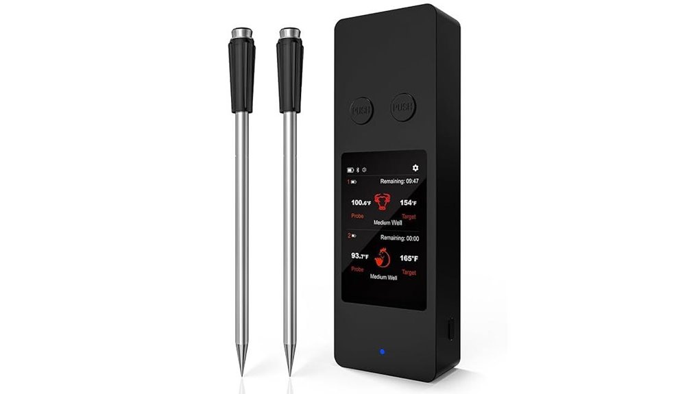 bluetooth meat thermometer alert