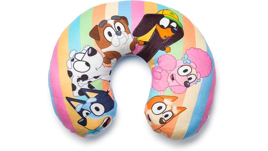 bluey kids travel pillow