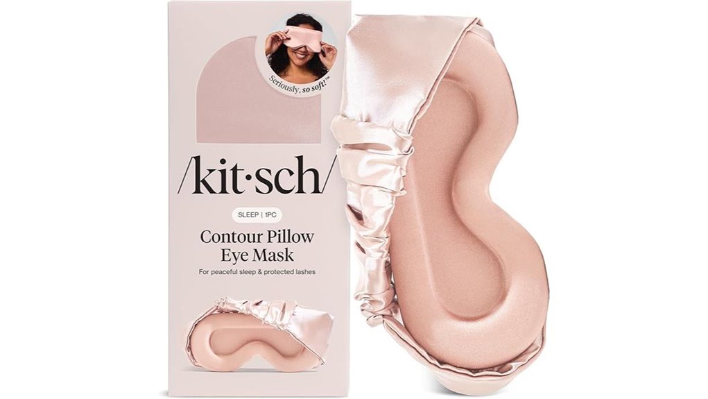 Eye Masks for Flights (No Pressure Designs) Worth Carrying 9 blush kitsch contour pillow