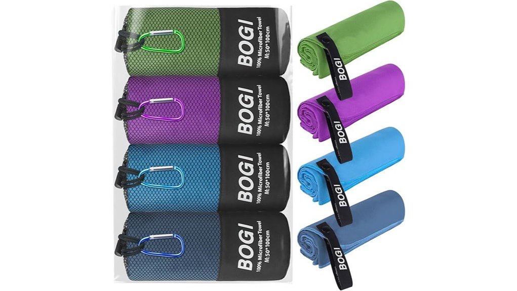 bogi microfiber 4 pack towel