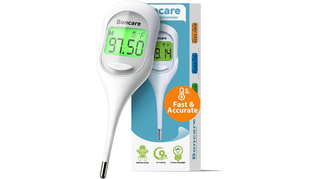 Top Travel Thermometers: No-Contact vs Oral for Families 14 boncare 9 sec dual display