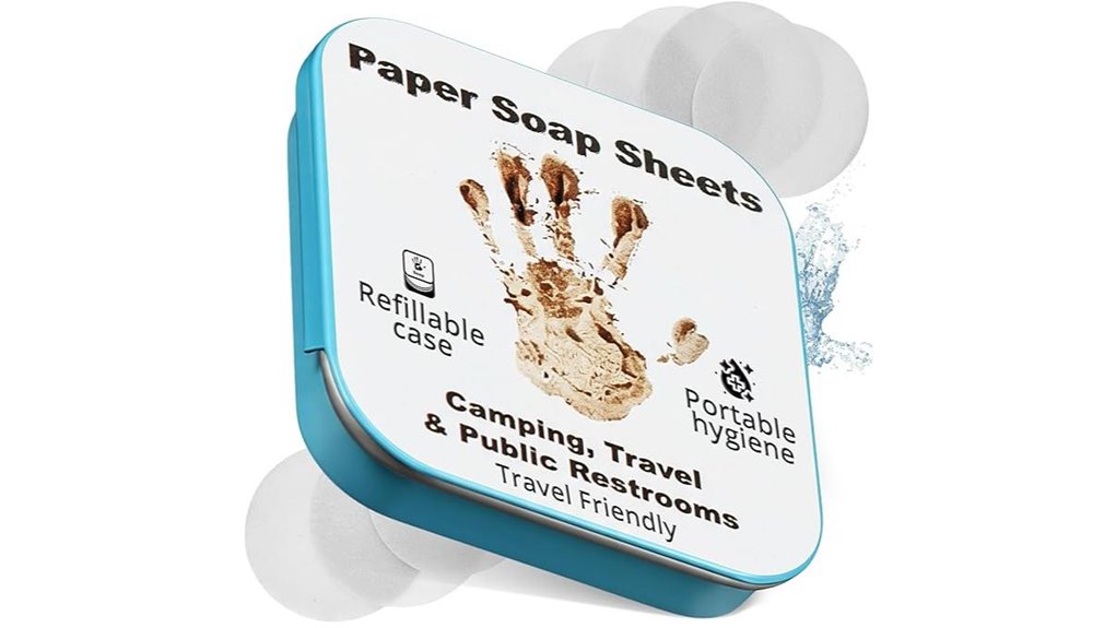 Top Hand Soap Sheets in Dispenser Case for Effort‑Free Hygiene 1 borsali 50 piece portable soap