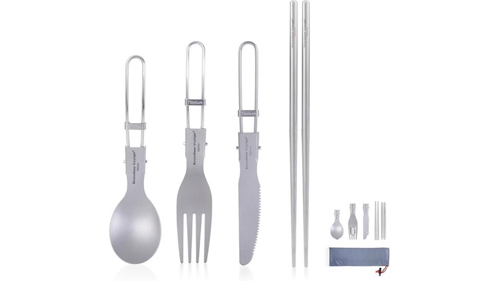 boundless titanium 4 piece cutlery