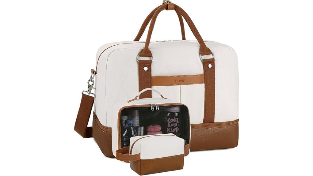 Canvas Weekender Bags That Turn Every Escape Into a Story 15 bovip canvas weekender duffel