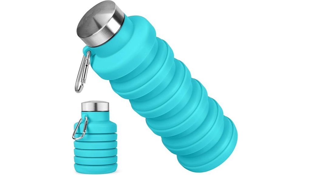 Best Collapsible Water Bottles That Won't Taste Weird 2 bpa free collapsible 16oz bottle