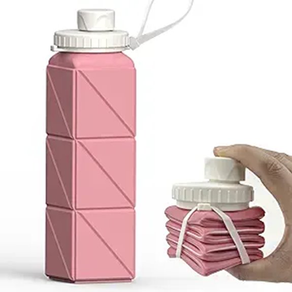 bpa free collapsible silicone bottle