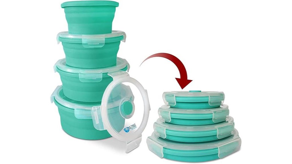 bpa free collapsible silicone containers