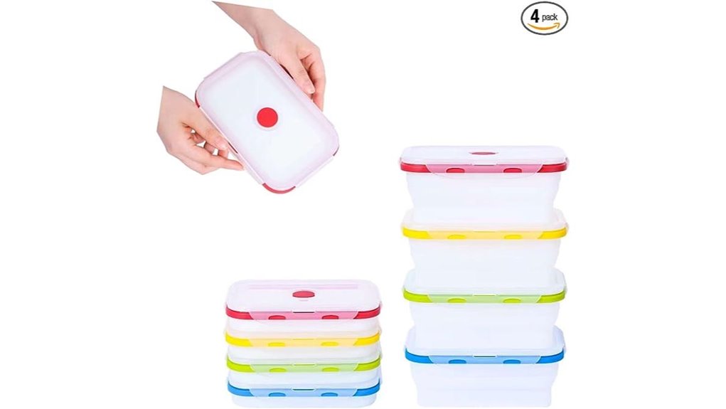 bpa free collapsible silicone containers