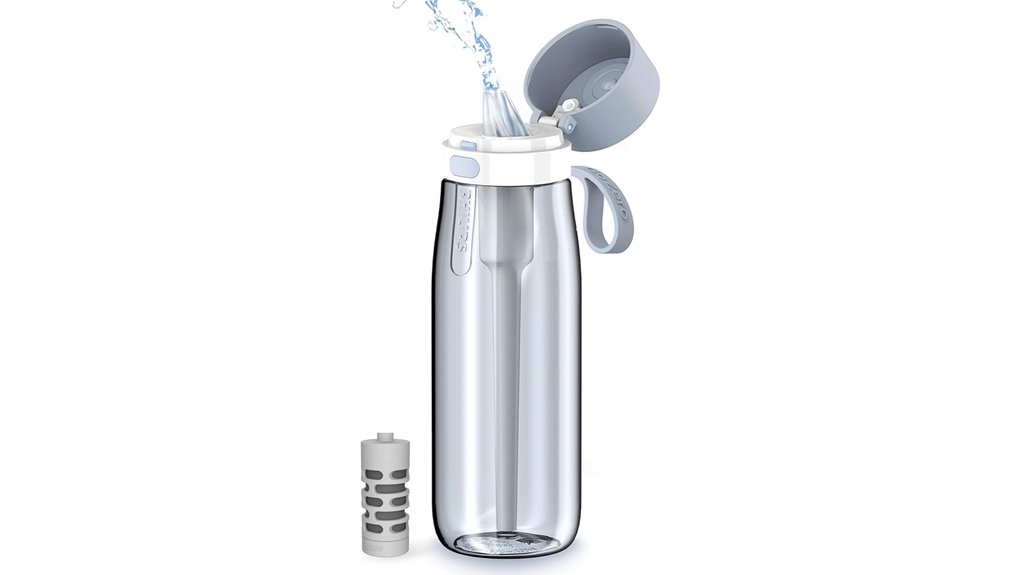 Portable Water Filters for Travelers: Straw vs Bottle 9 bpa free philips 22oz bottle