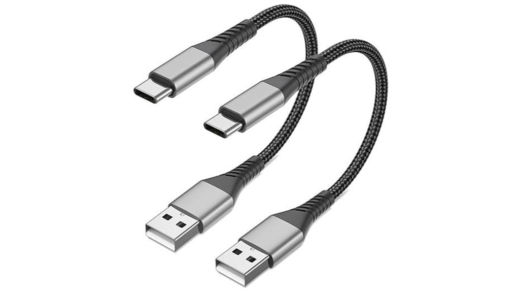 Pocket‑Friendly Short USB‑C Cables for Power Banks 1 braided 6 inch usb c 3a