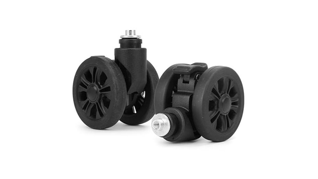 braked double row suitcase wheels