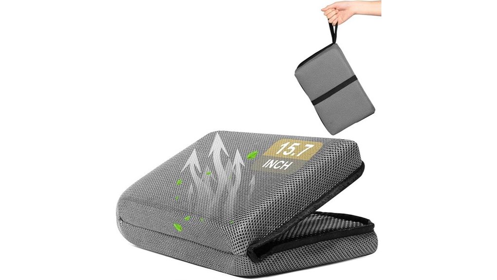 breathable foldable travel cushion