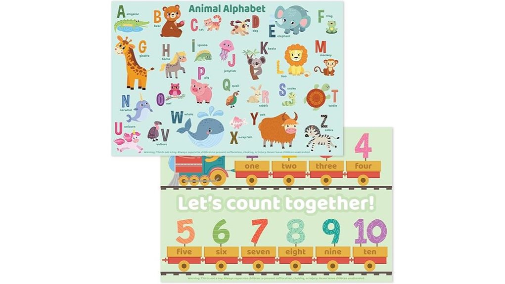 The Ultimate Disposable Placemats for Kids Dining 3 bright seed 40 pack placemats
