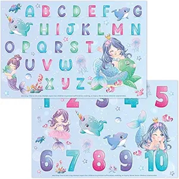 The Ultimate Disposable Placemats for Kids Dining 11 bright seed mermaid placemats