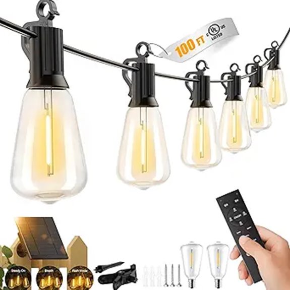 brightown solar waterproof lights