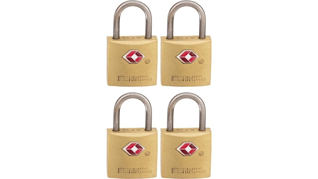 Best Small Padlocks for Travel: Smooth Shackle You’ll Love 4 brinks 22mm chrome plated padlocks