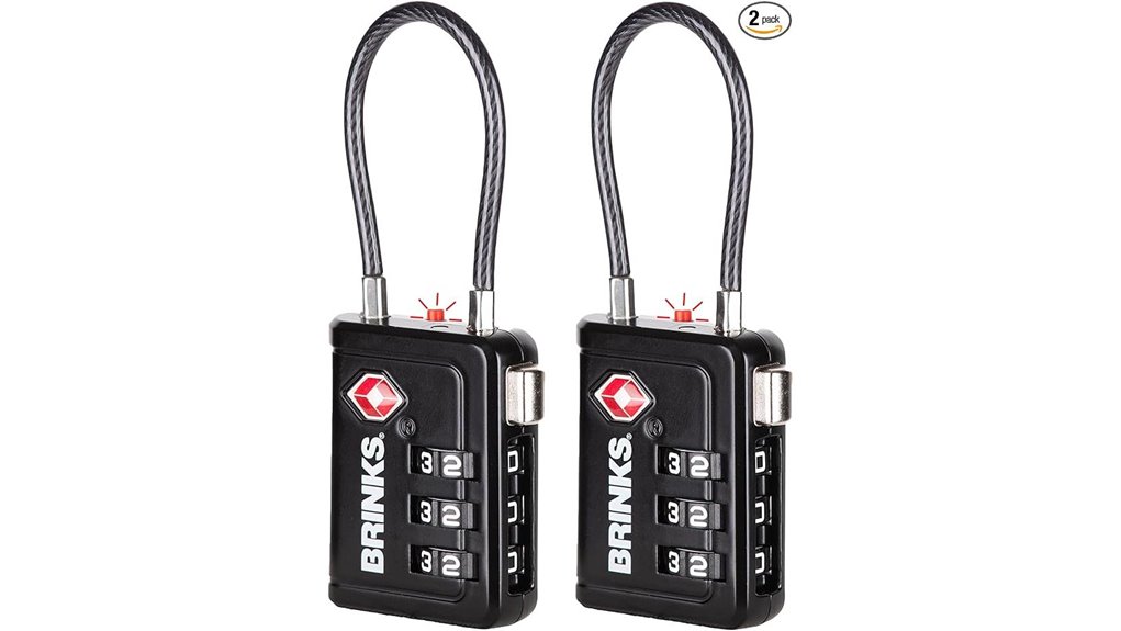 Top Luggage Locks with Inspection Indicators (Easy Check) 13 brinks black tsa locks