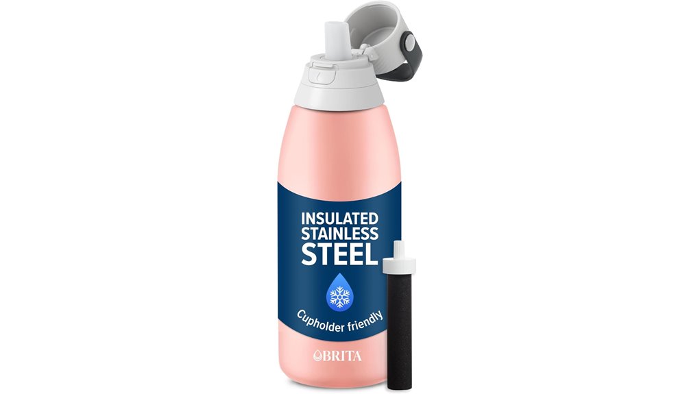 brita 32oz rose bottle