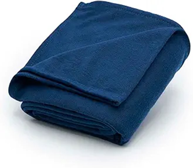 Travel Blankets That Pack Small: Warmth Without Bulk 7 brookstone blue fleece blanket
