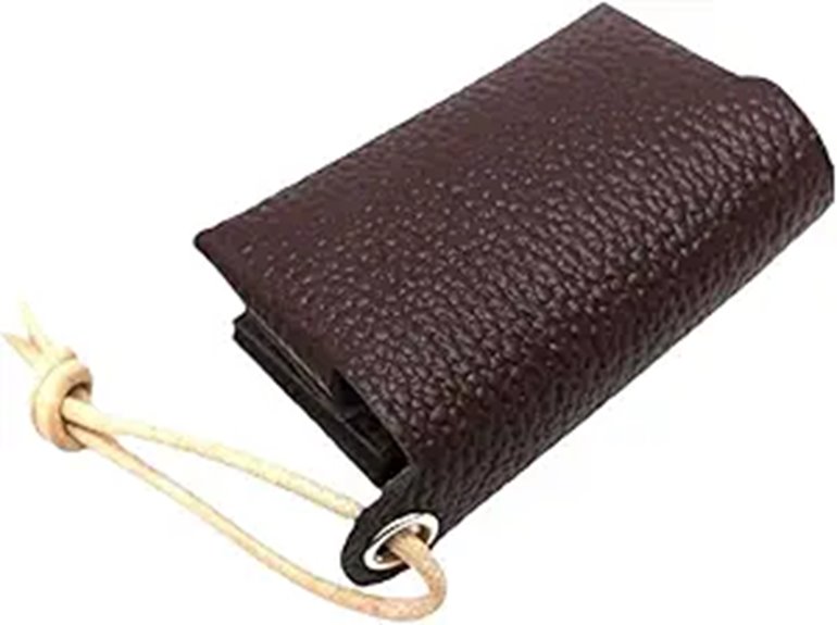 brown leather pocket tissue